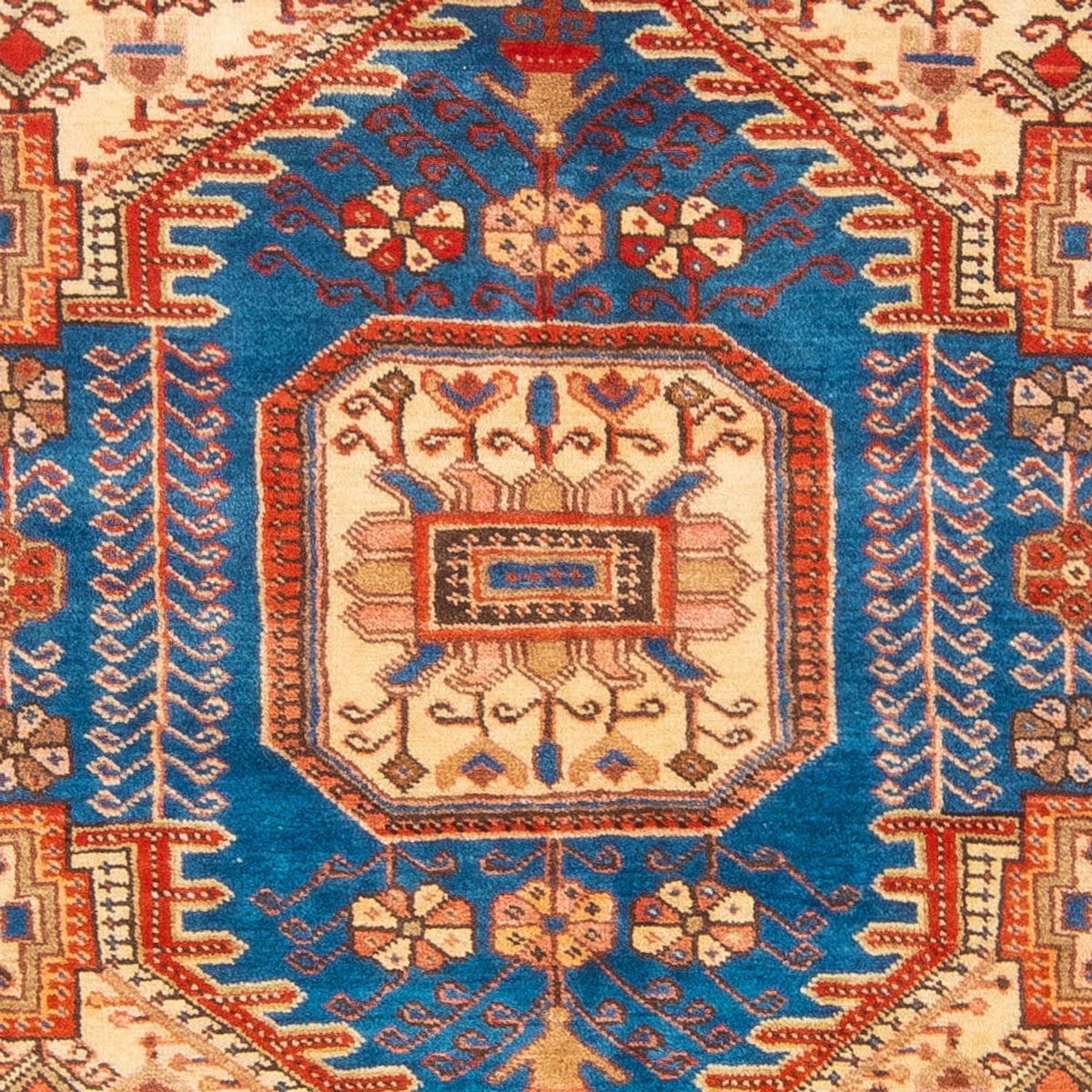 Persisk tæppe - Nomadisk - 210 x 142 cm - blå