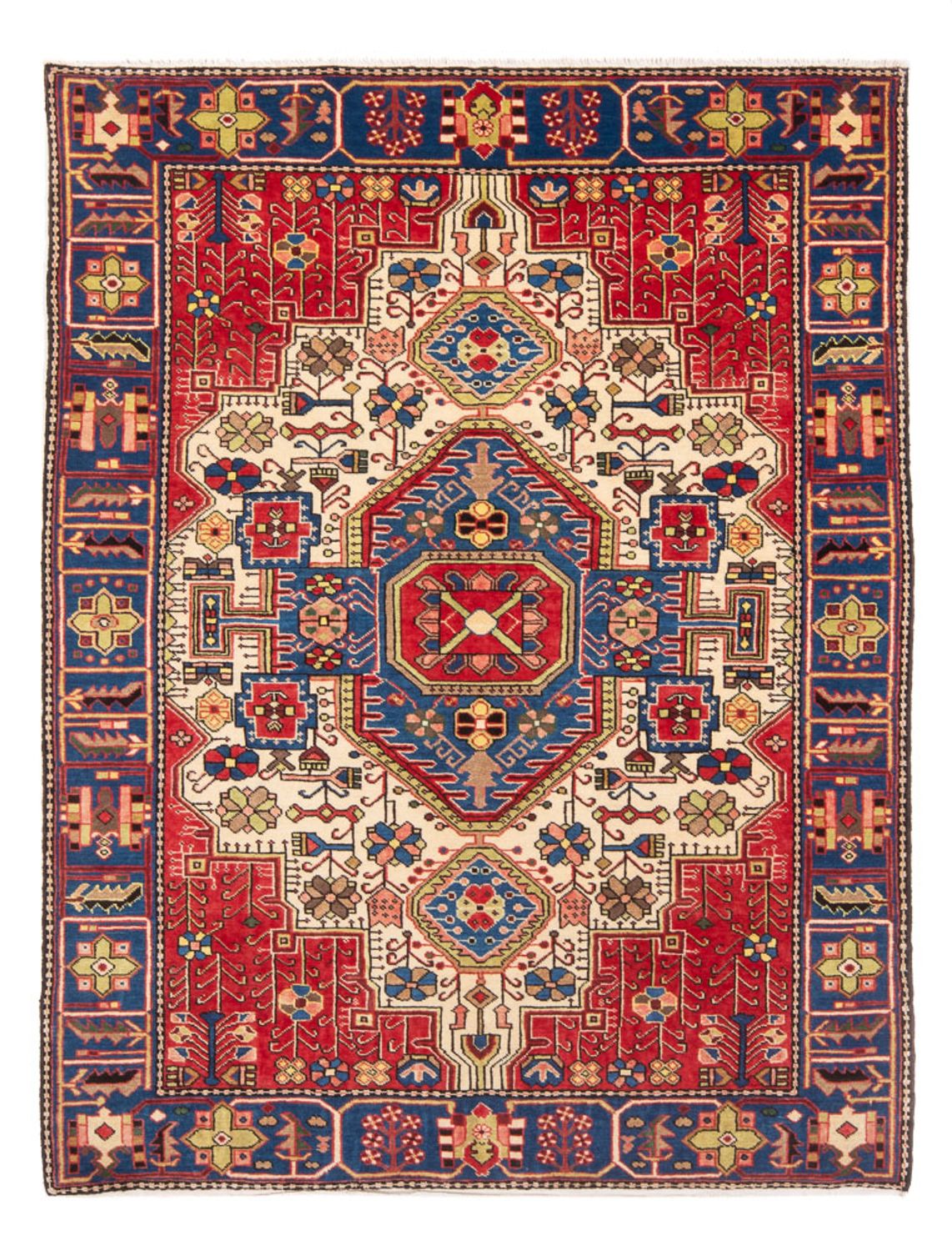 Persisk tæppe - Nomadisk - 202 x 130 cm - blå