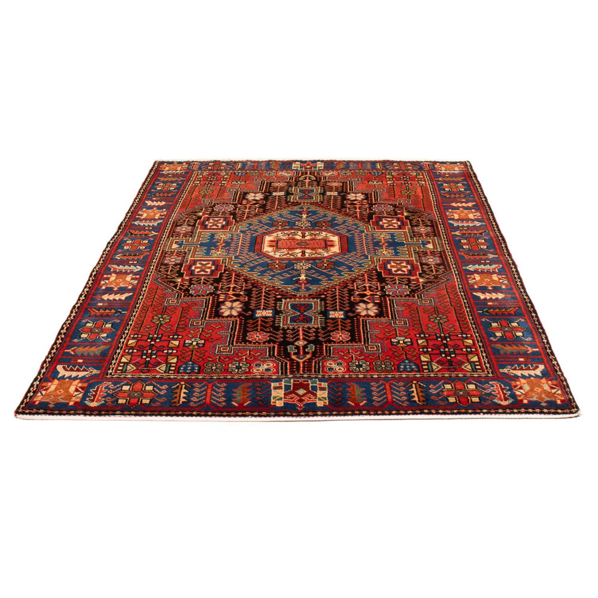 Persisk tæppe - Nomadisk - 210 x 132 cm - blå