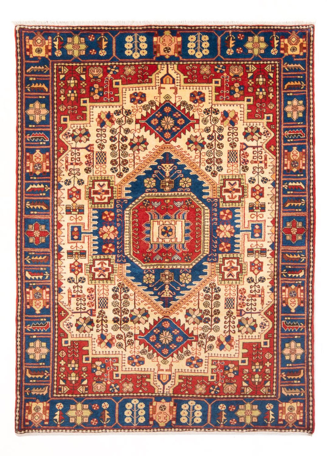 Persisk tæppe - Nomadisk - 192 x 143 cm - blå