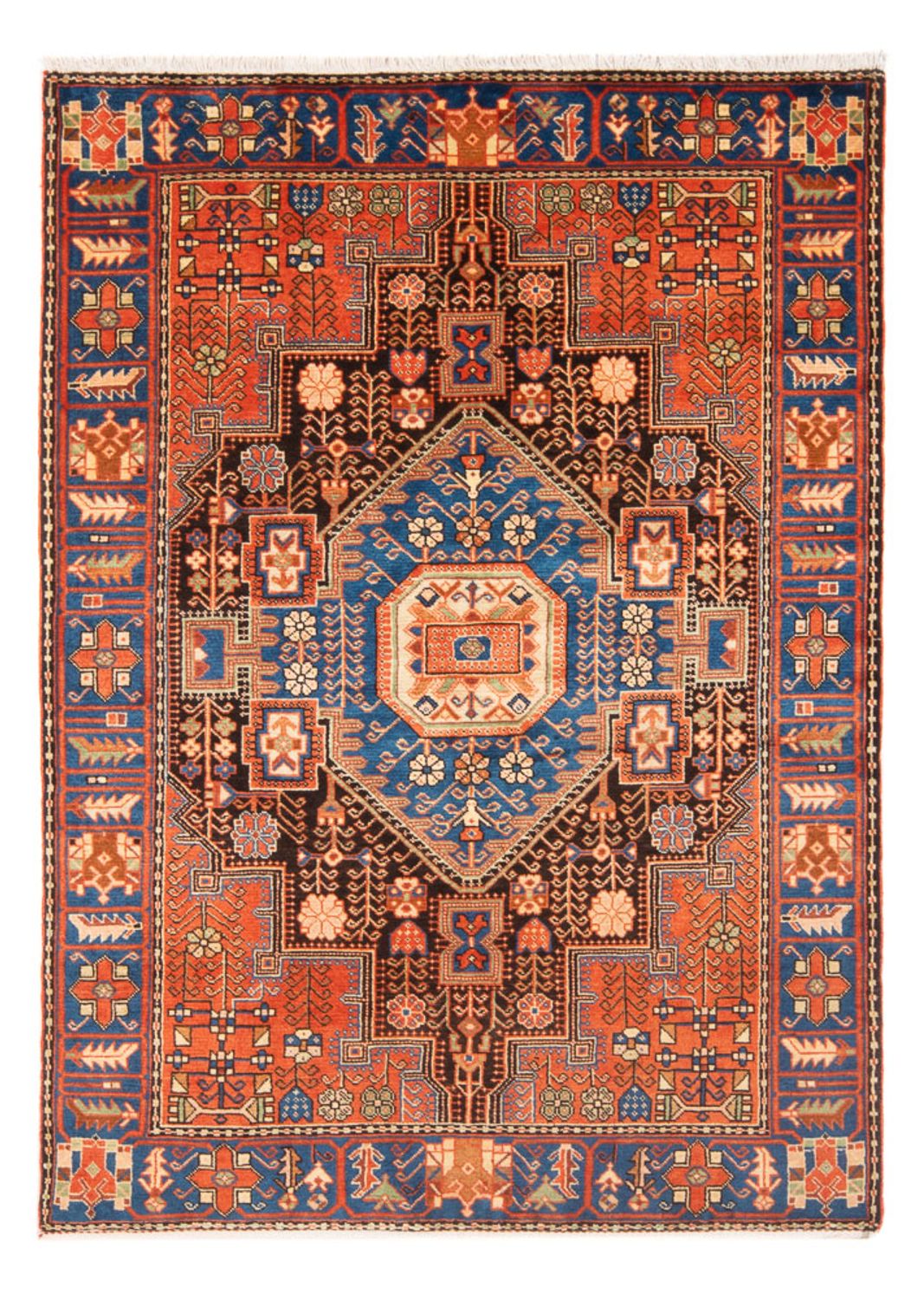Persisk tæppe - Nomadisk - 197 x 137 cm - blå