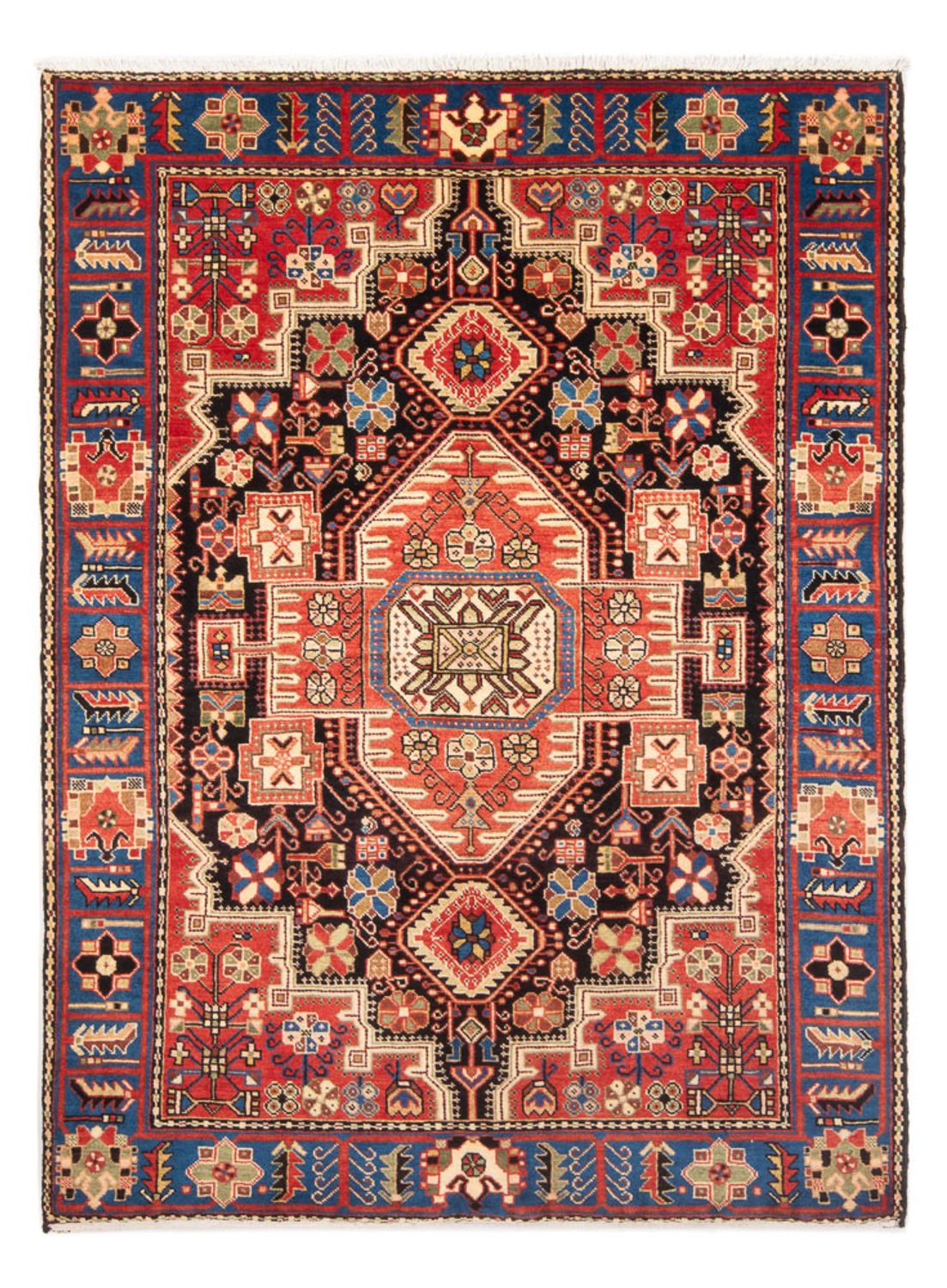 Persisk tæppe - Nomadisk - 194 x 140 cm - lys beige