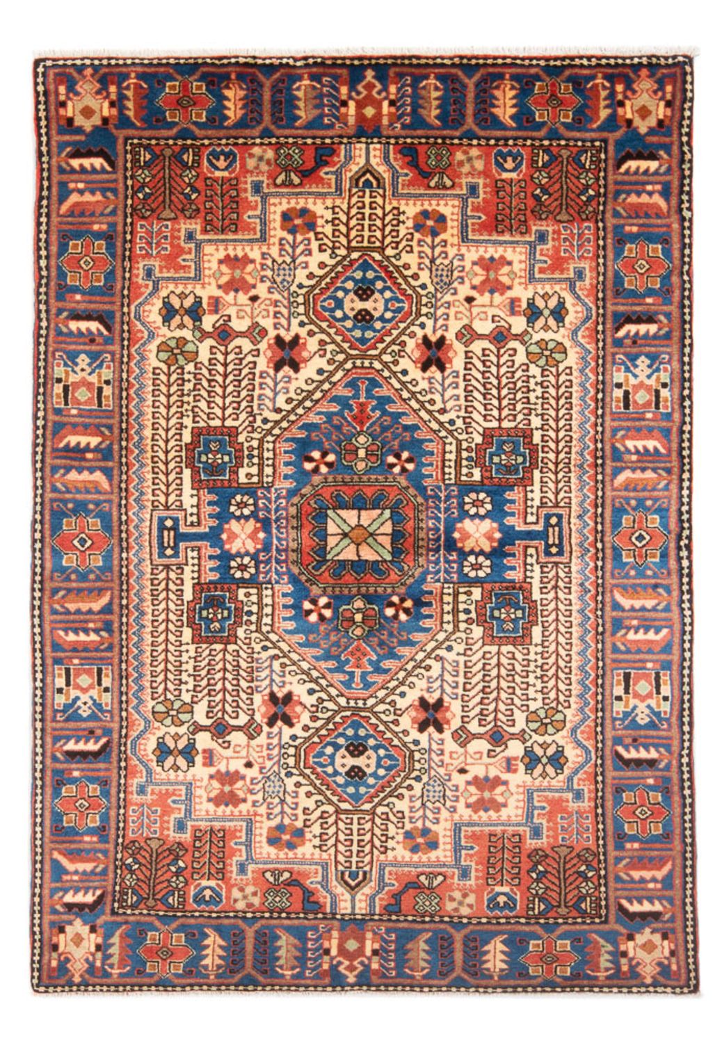 Persisk tæppe - Nomadisk - 194 x 135 cm - blå