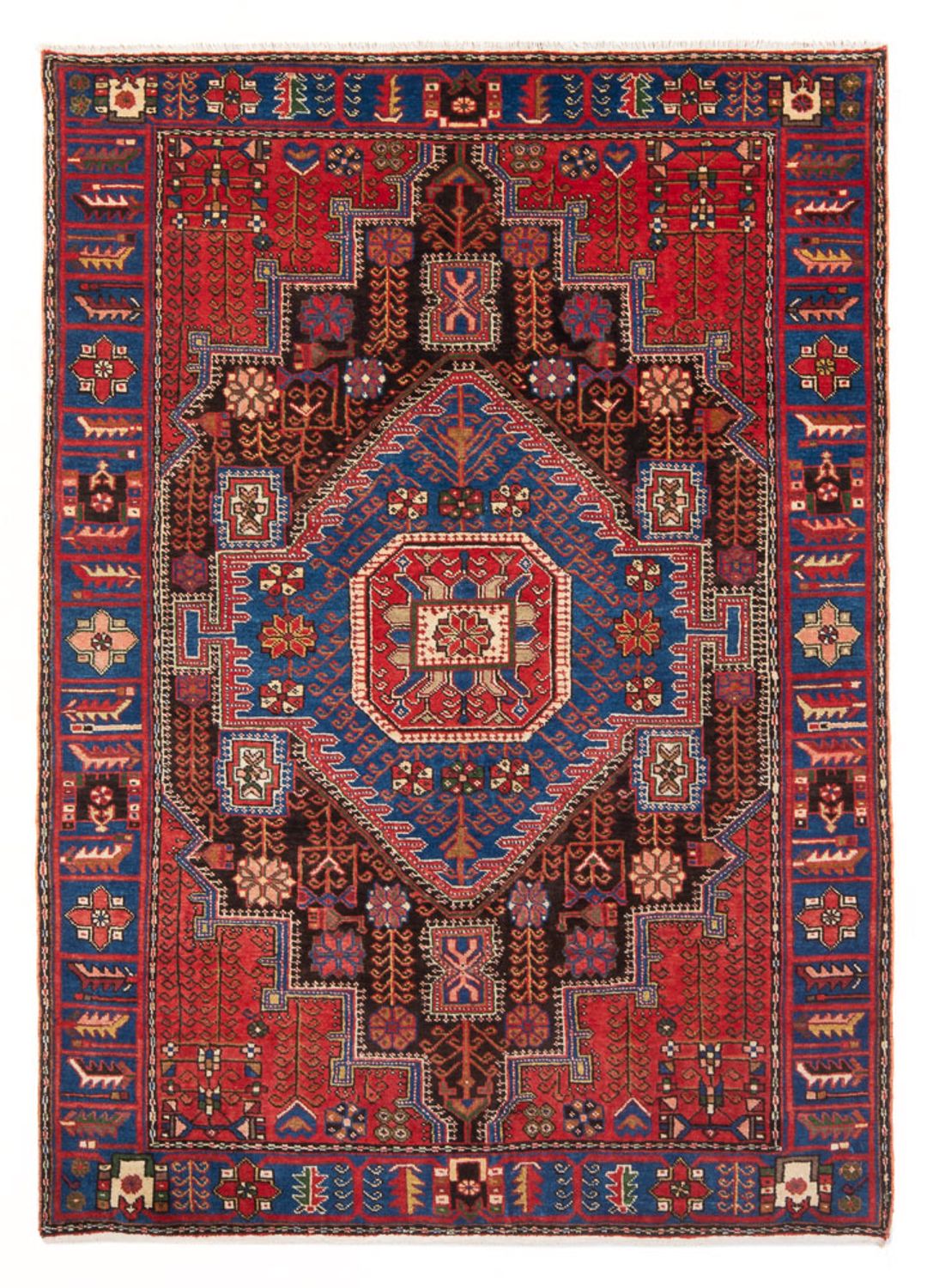 Persisk tæppe - Nomadisk - 213 x 137 cm - blå