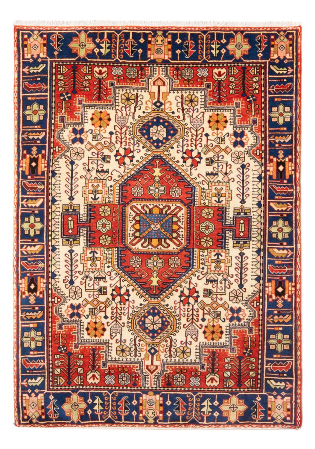 Persisk tæppe - Nomadisk - 186 x 136 cm - rød