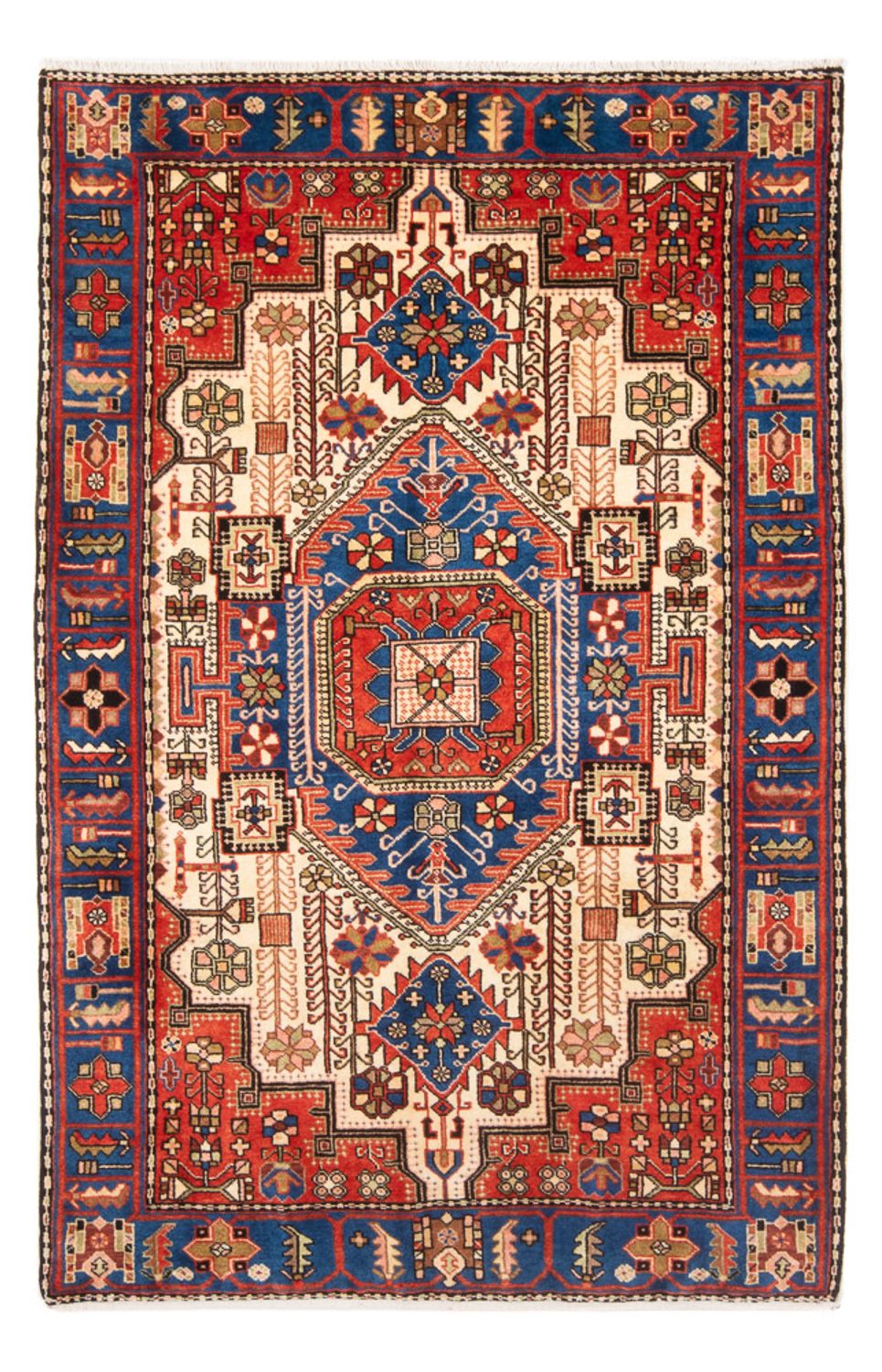 Persisk tæppe - Nomadisk - 200 x 136 cm - blå