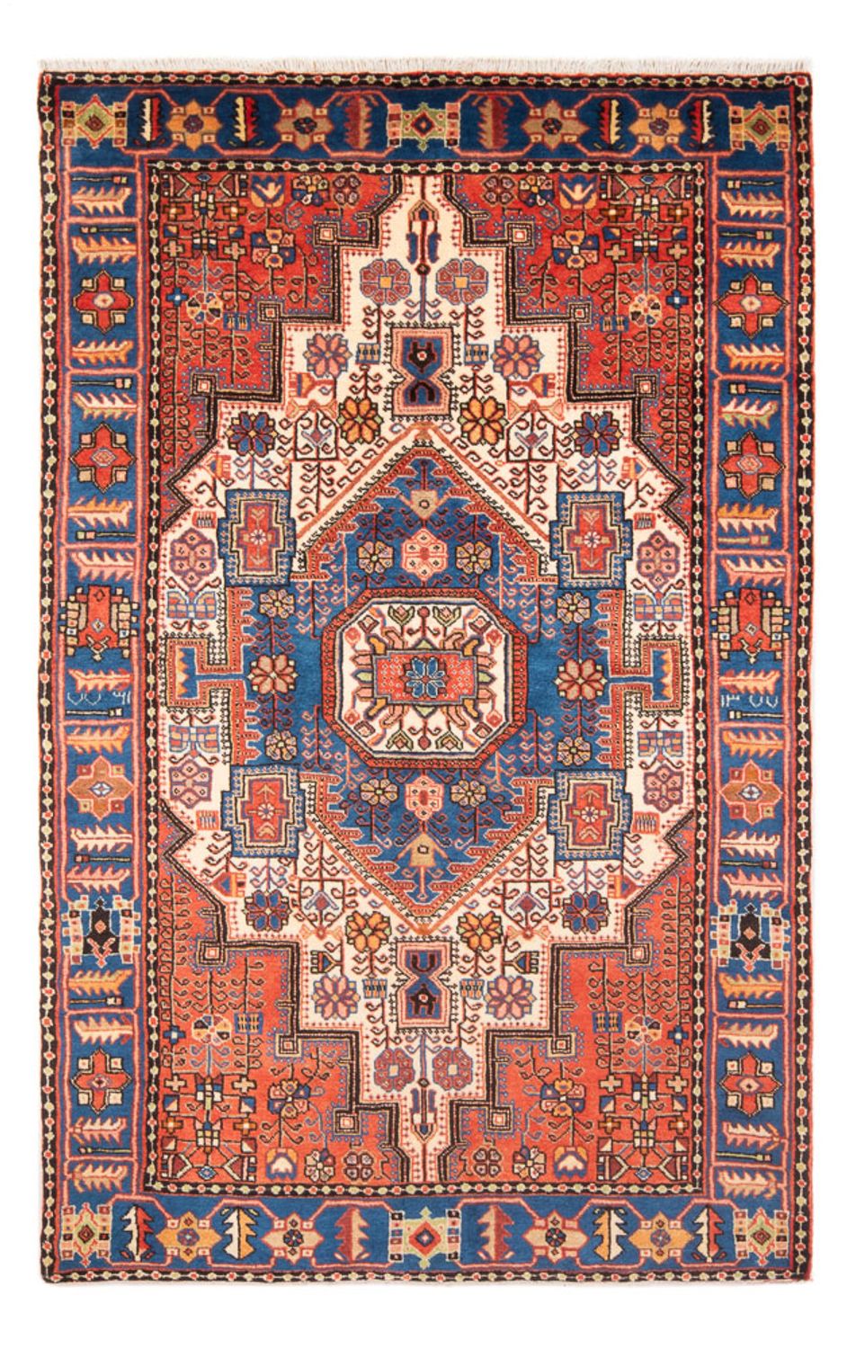 Persisk tæppe - Nomadisk - 212 x 138 cm - blå