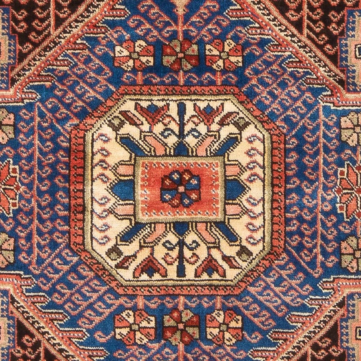 Persisk tæppe - Nomadisk - 196 x 151 cm - blå