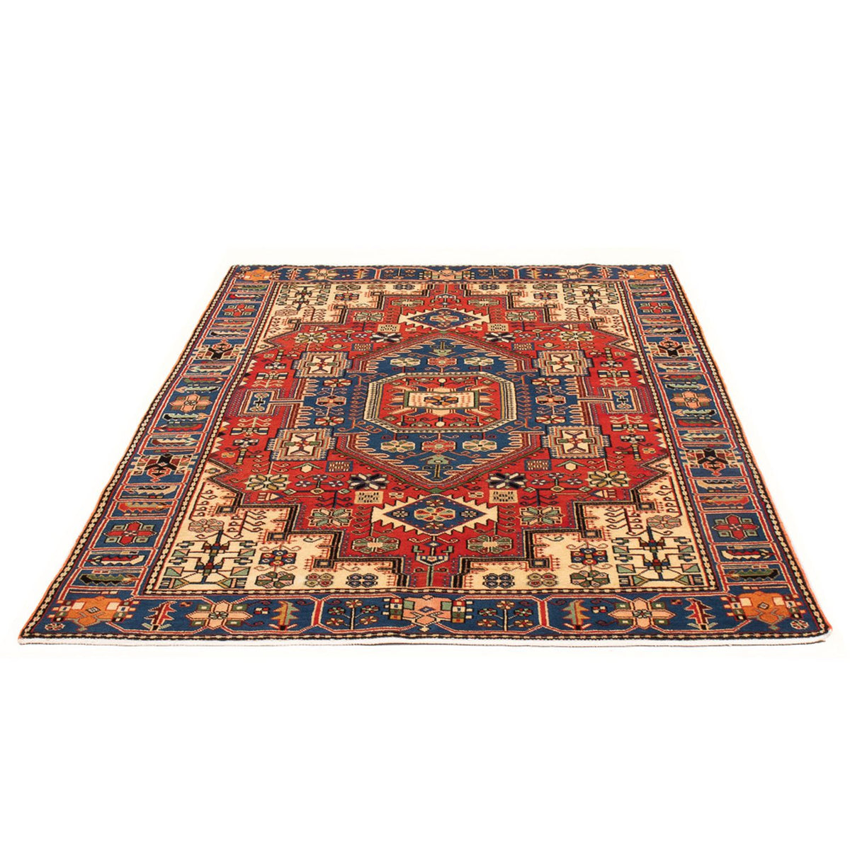 Persisk tæppe - Nomadisk - 203 x 132 cm - blå