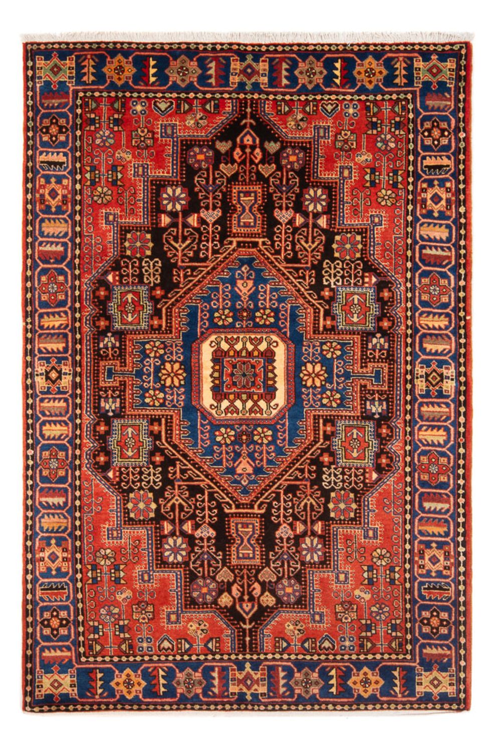 Persisk tæppe - Nomadisk - 204 x 142 cm - blå