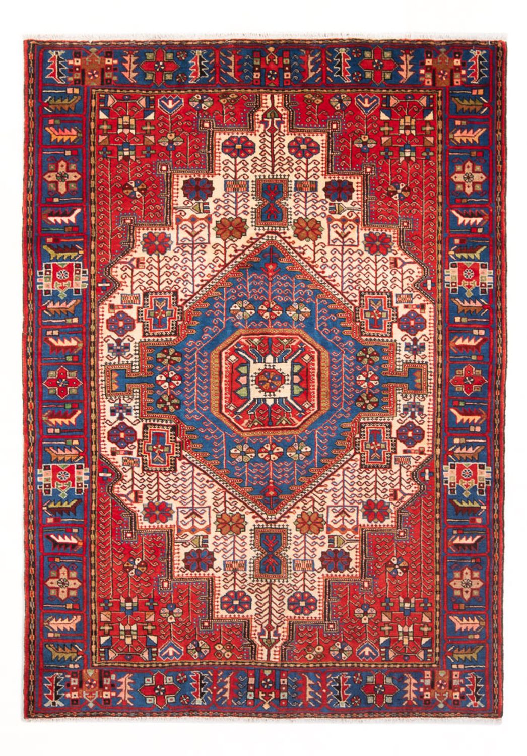Persisk tæppe - Nomadisk - 195 x 135 cm - blå