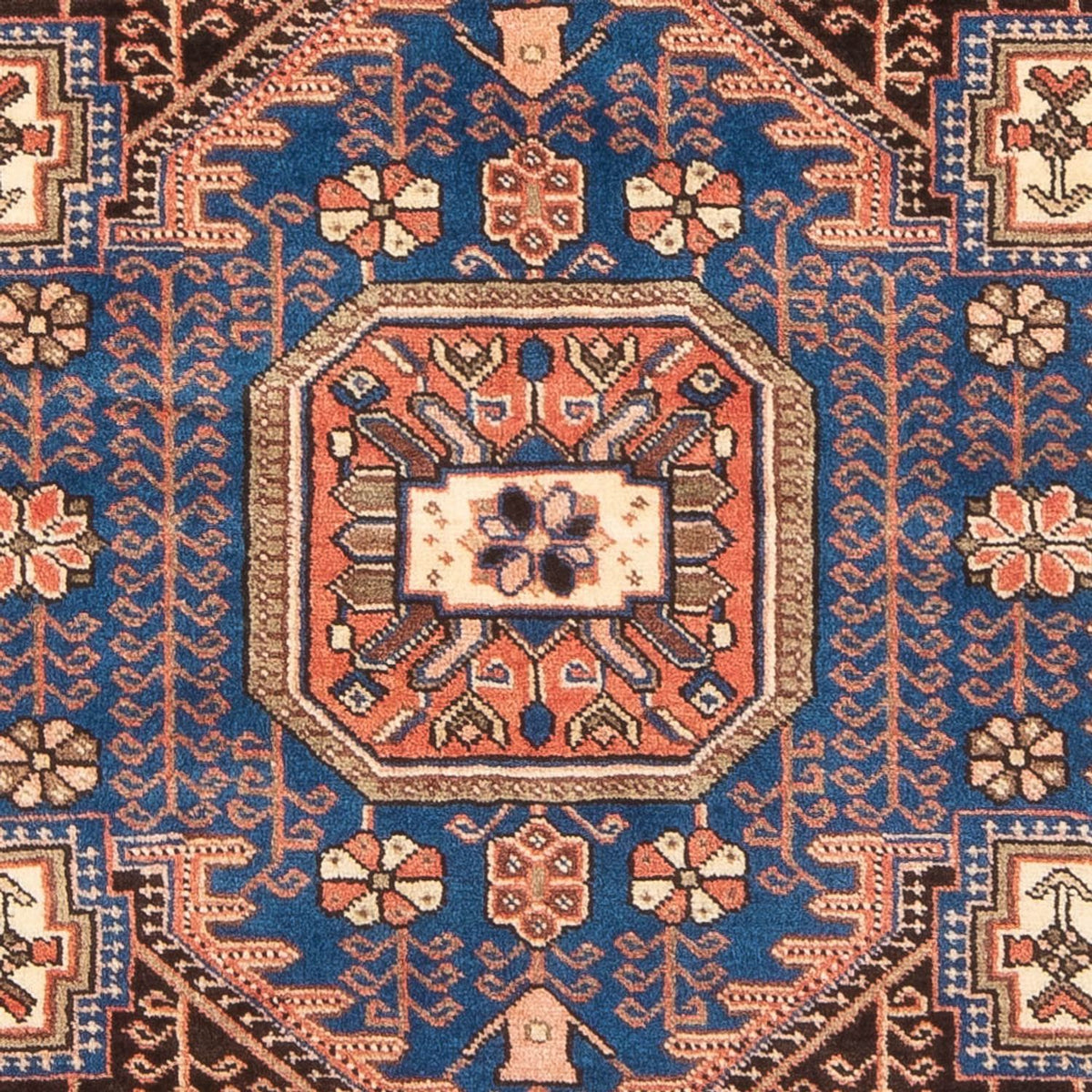 Persisk tæppe - Nomadisk - 200 x 146 cm - blå