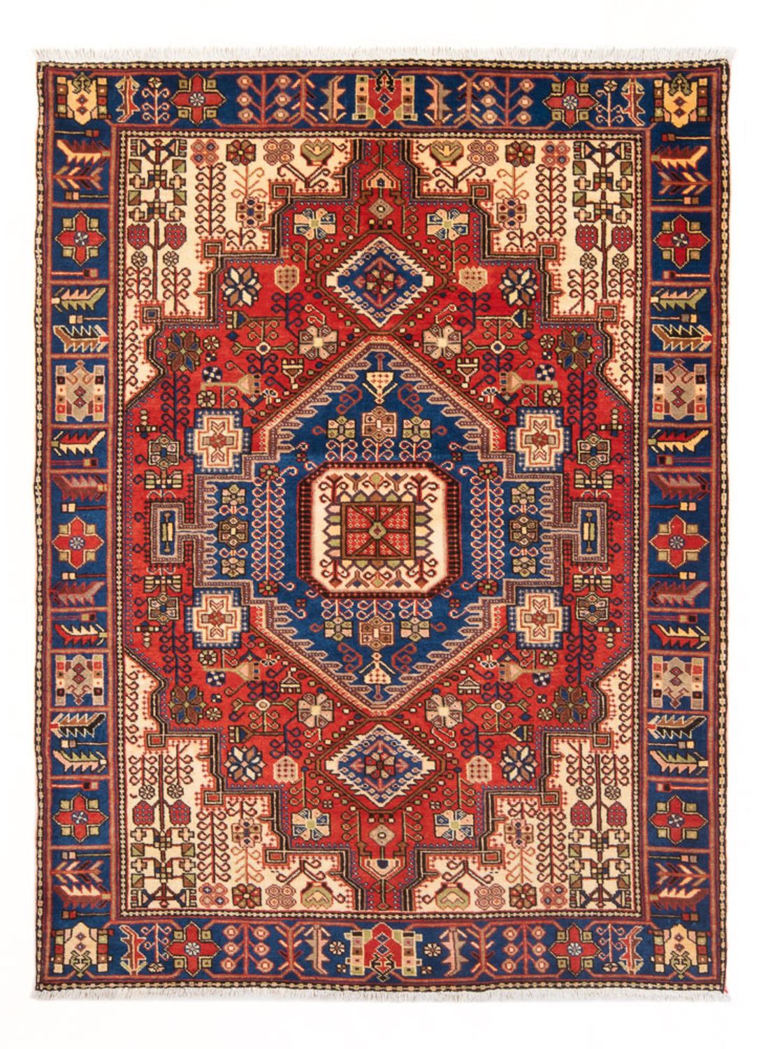 Persisk tæppe - Nomadisk - 197 x 150 cm - blå