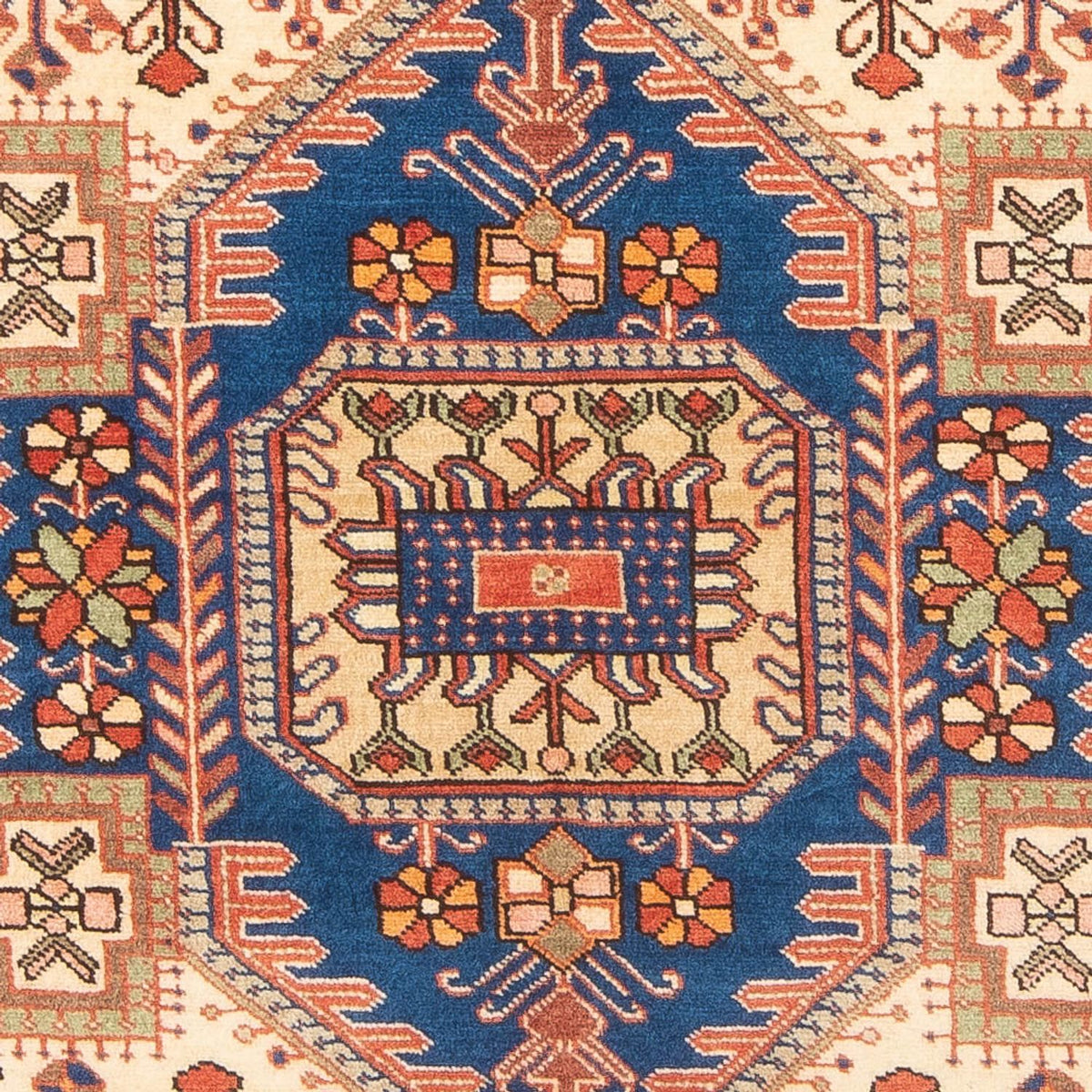 Persisk tæppe - Nomadisk - 200 x 137 cm - lys beige