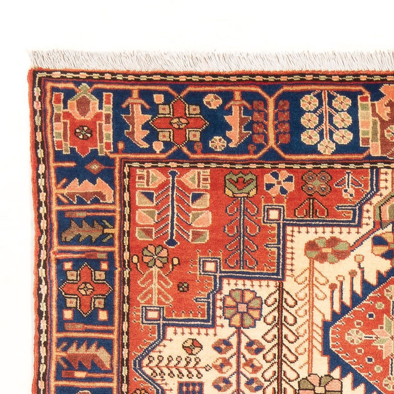 Persisk tæppe - Nomadisk - 200 x 137 cm - lys beige