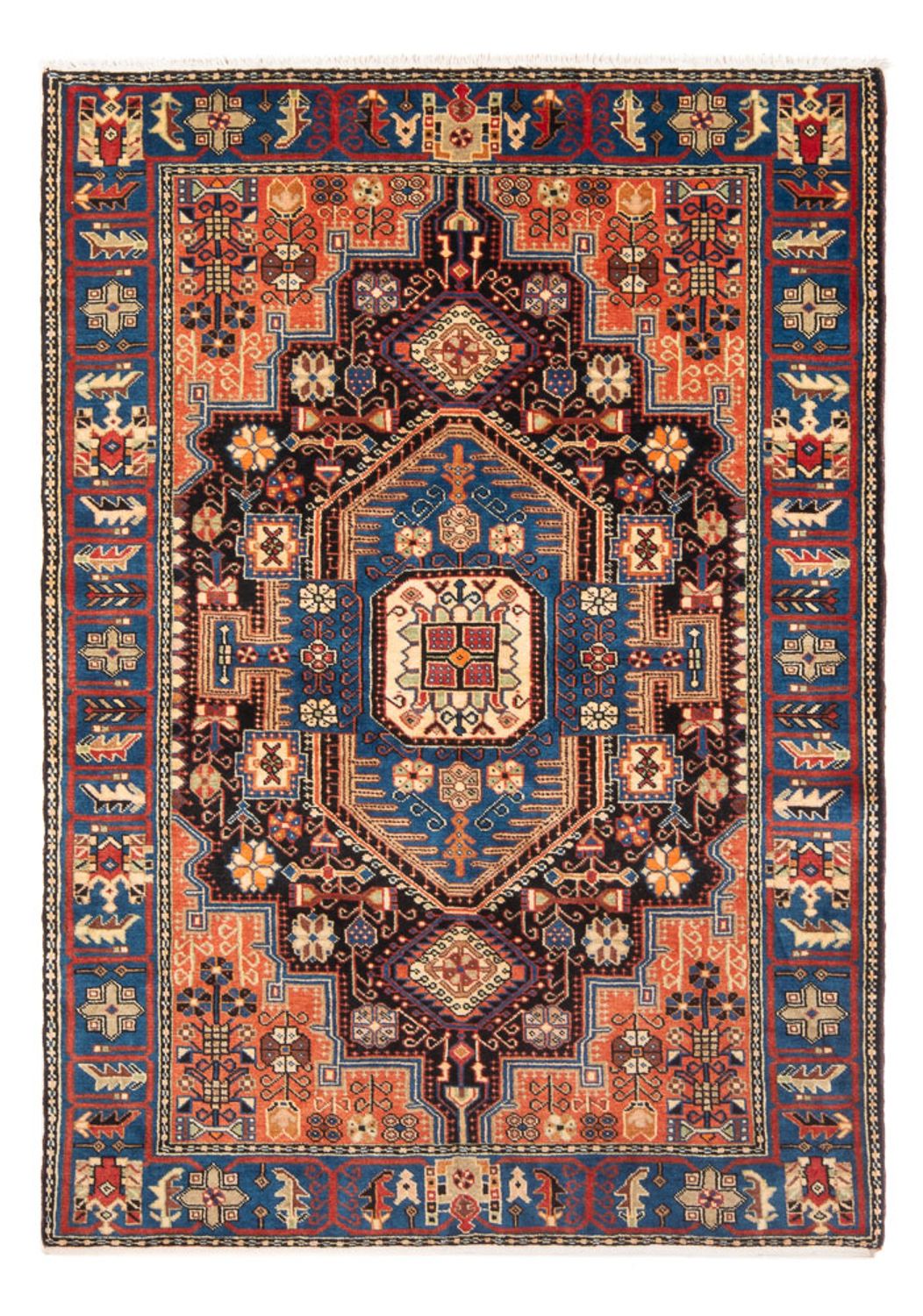 Persisk tæppe - Nomadisk - 198 x 137 cm - mørk beige
