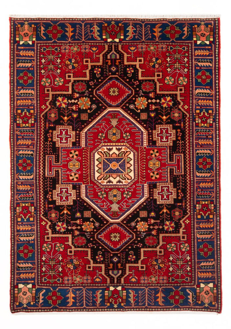 Persisk tæppe - Nomadisk - 200 x 147 cm - bordeaux rød