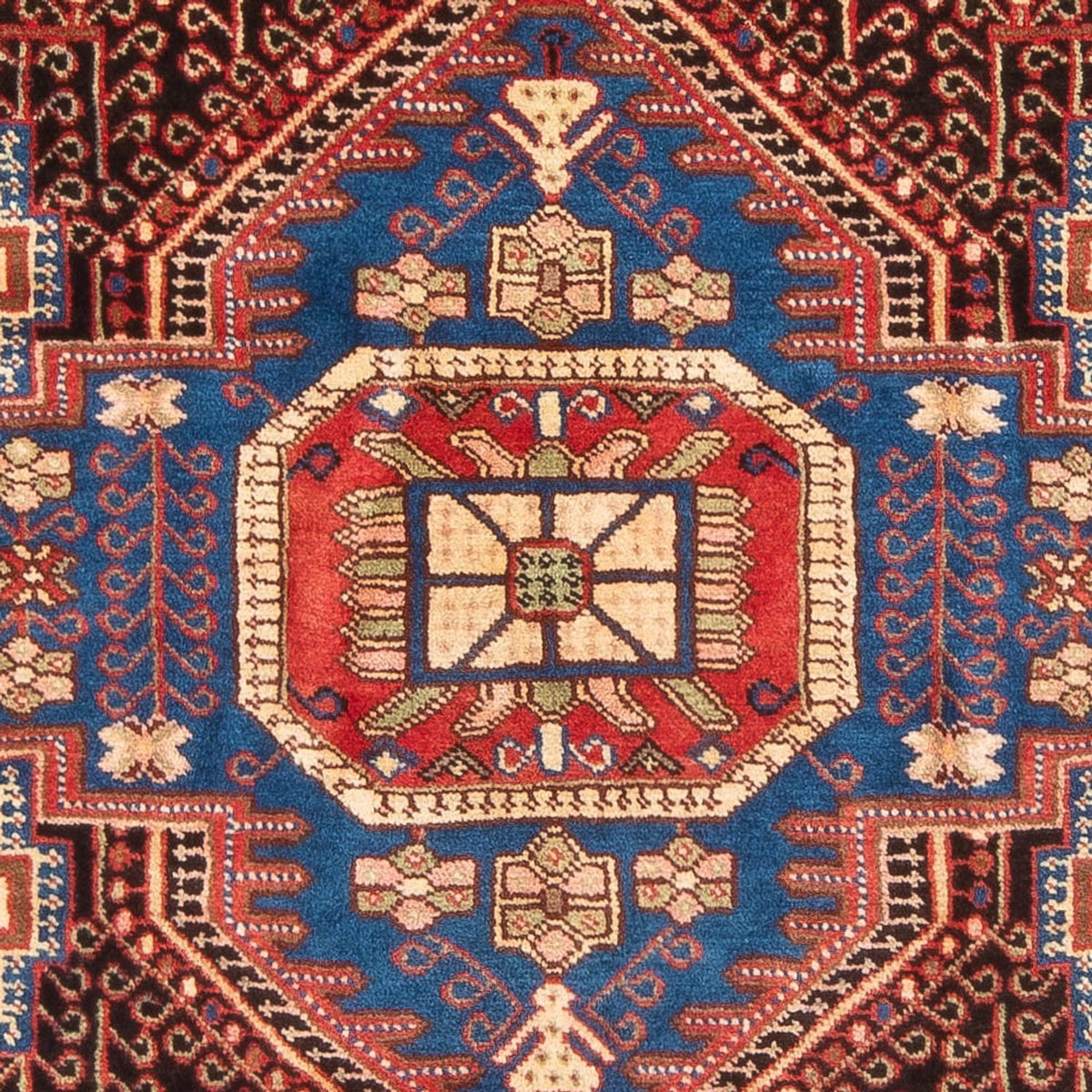 Persisk tæppe - Nomadisk - 206 x 146 cm - bordeaux rød