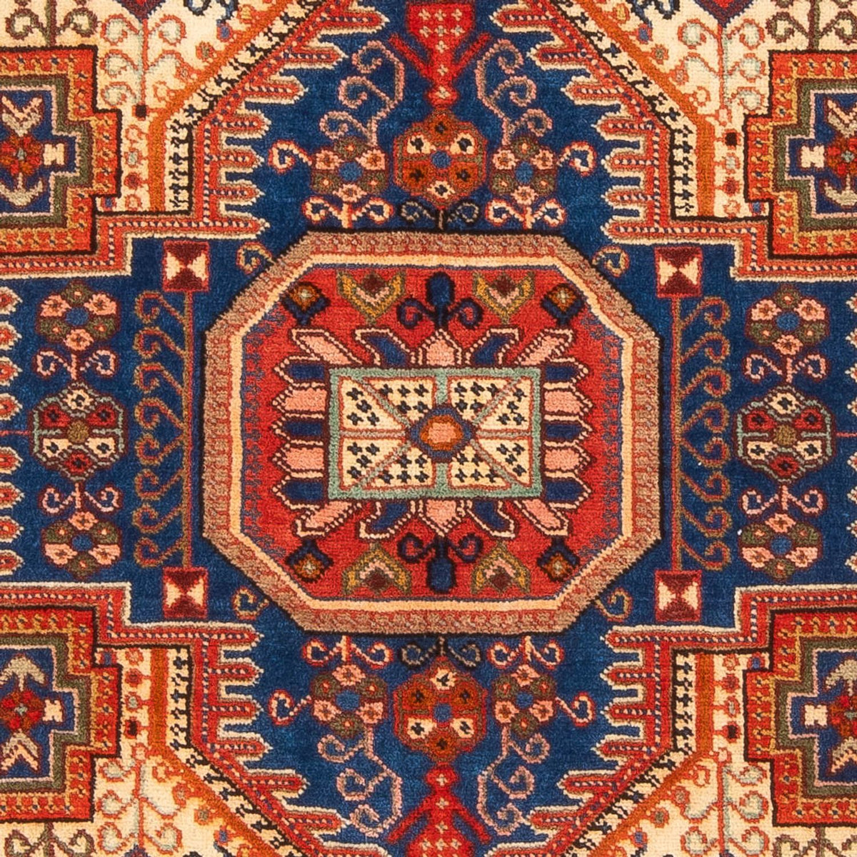 Persisk tæppe - Nomadisk - 207 x 147 cm - lys beige