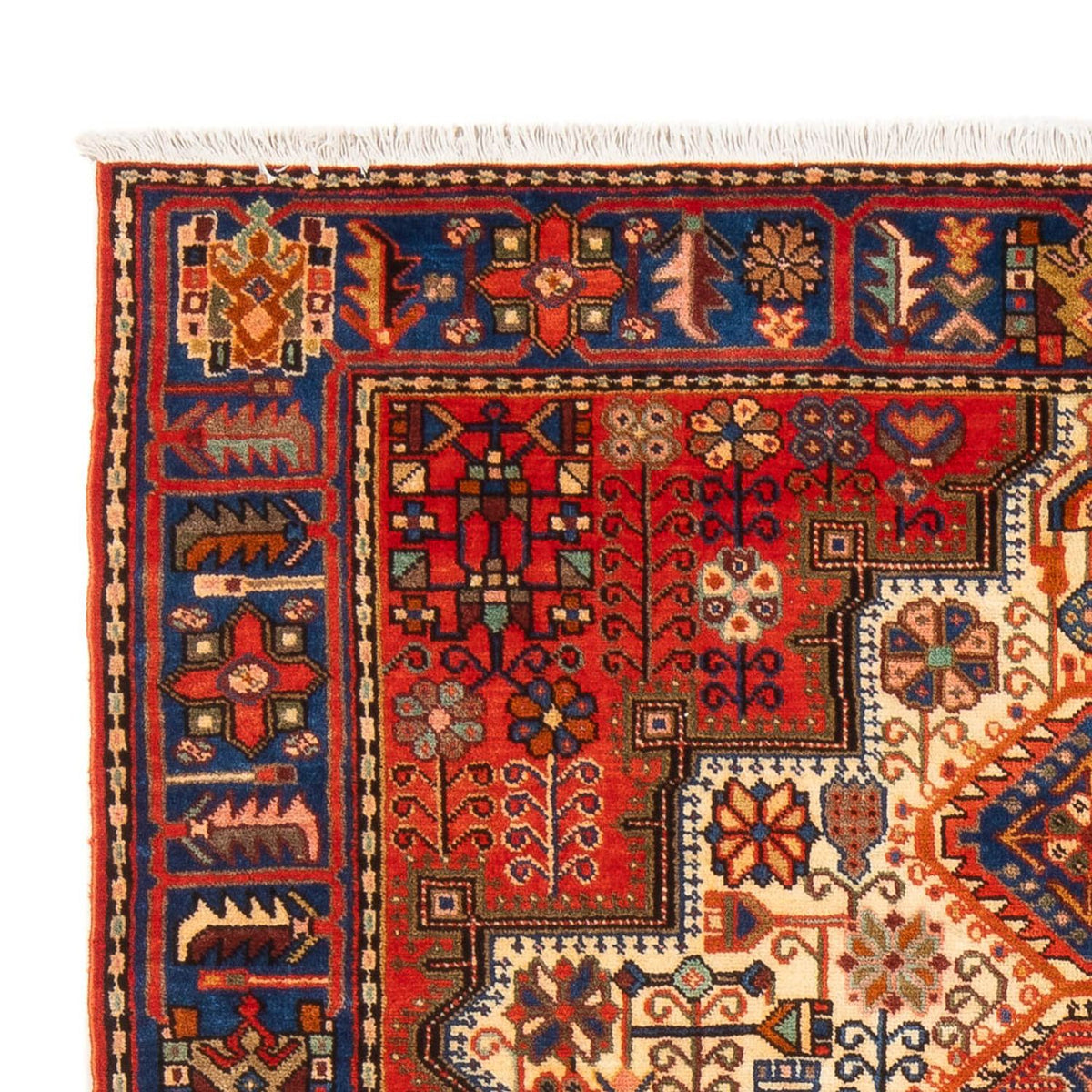 Persisk tæppe - Nomadisk - 207 x 147 cm - lys beige