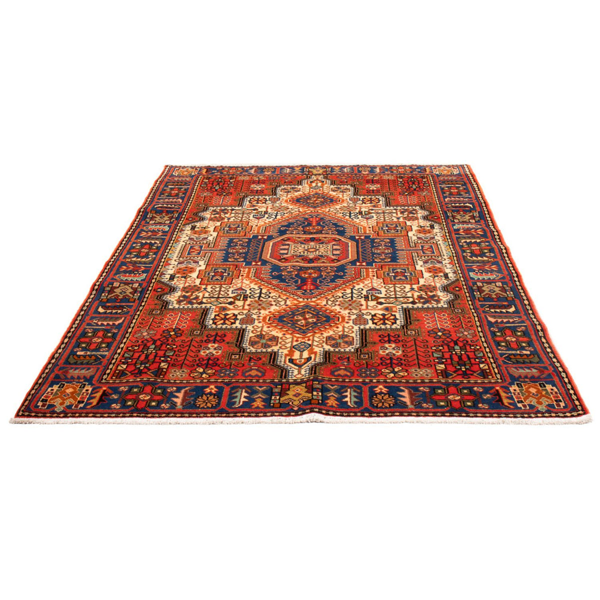 Persisk tæppe - Nomadisk - 207 x 147 cm - lys beige