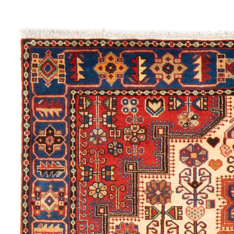 Persisk tæppe - Nomadisk - 200 x 146 cm - lys beige