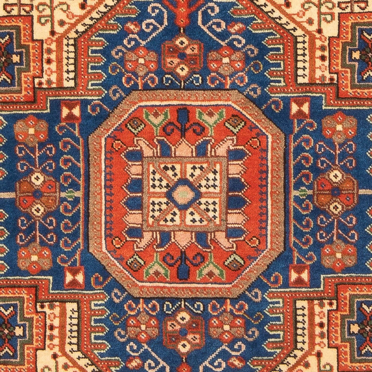 Persisk tæppe - Nomadisk - 198 x 147 cm - lys beige