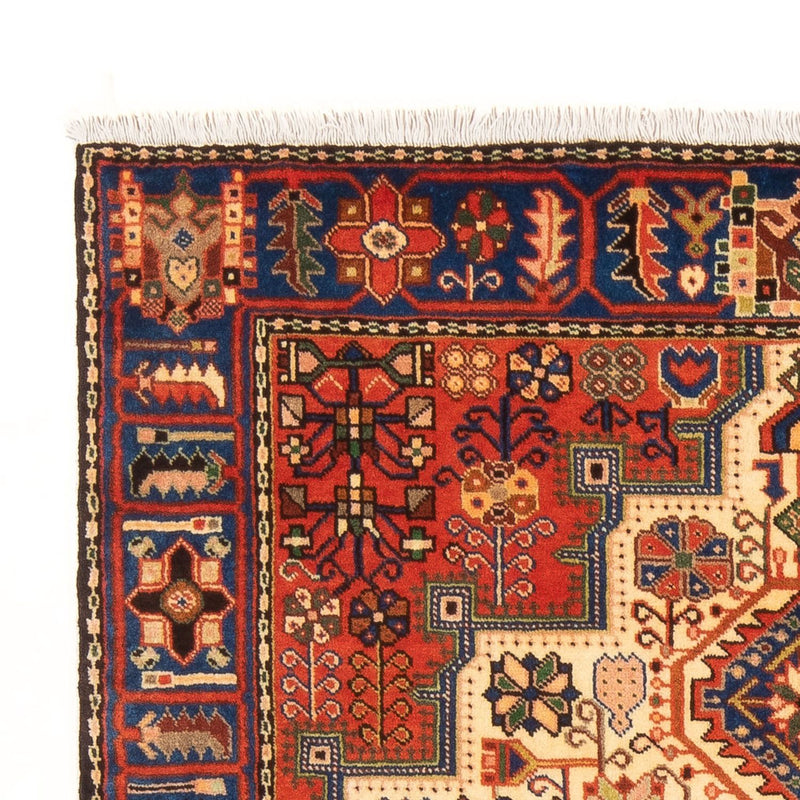 Persisk tæppe - Nomadisk - 198 x 147 cm - lys beige