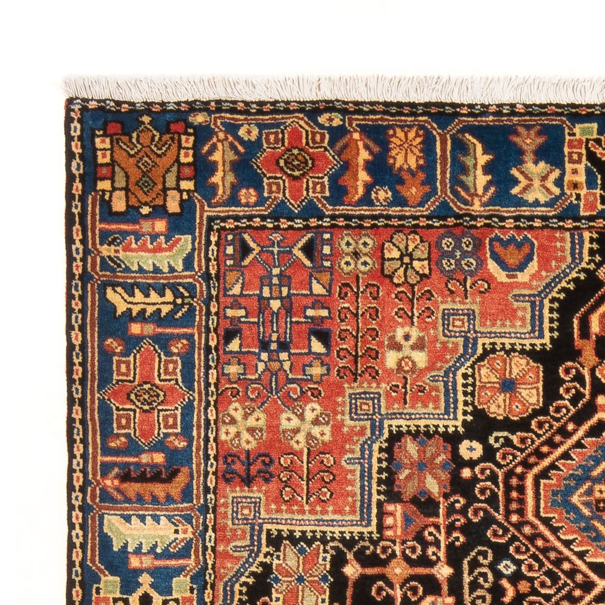 Persisk tæppe - Nomadisk - 188 x 156 cm - mørkeblå