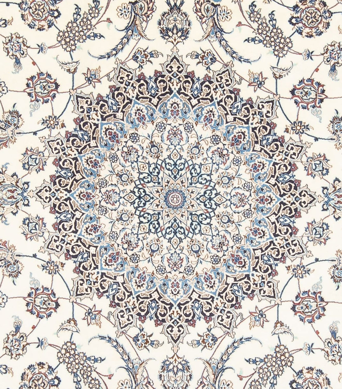 Persisk tæppe - Nain - 370 x 264 cm - creme