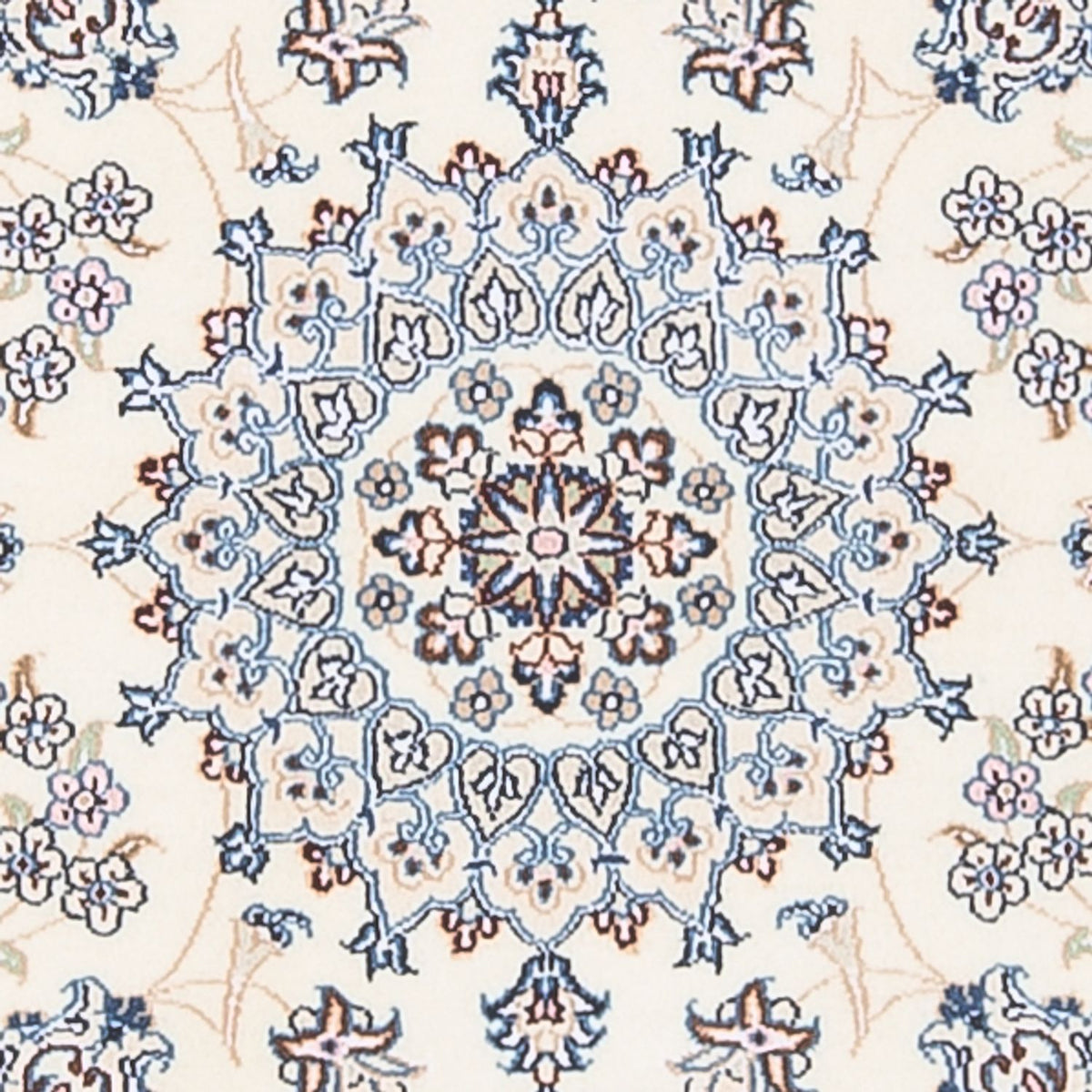 Persisk tæppe - Nain - Premium - 128 x 82 cm - creme