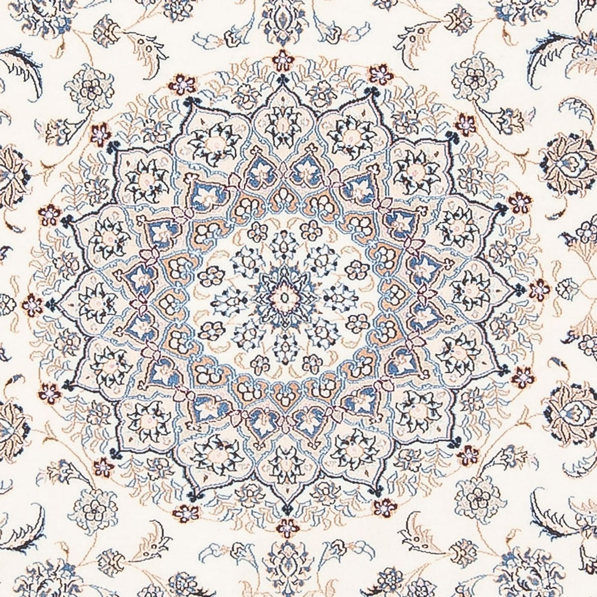 Persisk tæppe - Nain - Premium - 207 x 150 cm - creme