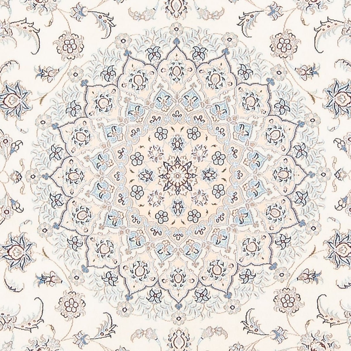 Persisk tæppe - Nain - Premium - 206 x 155 cm - creme