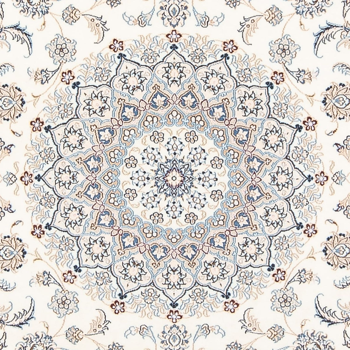 Persisk tæppe - Nain - Premium - 206 x 150 cm - creme