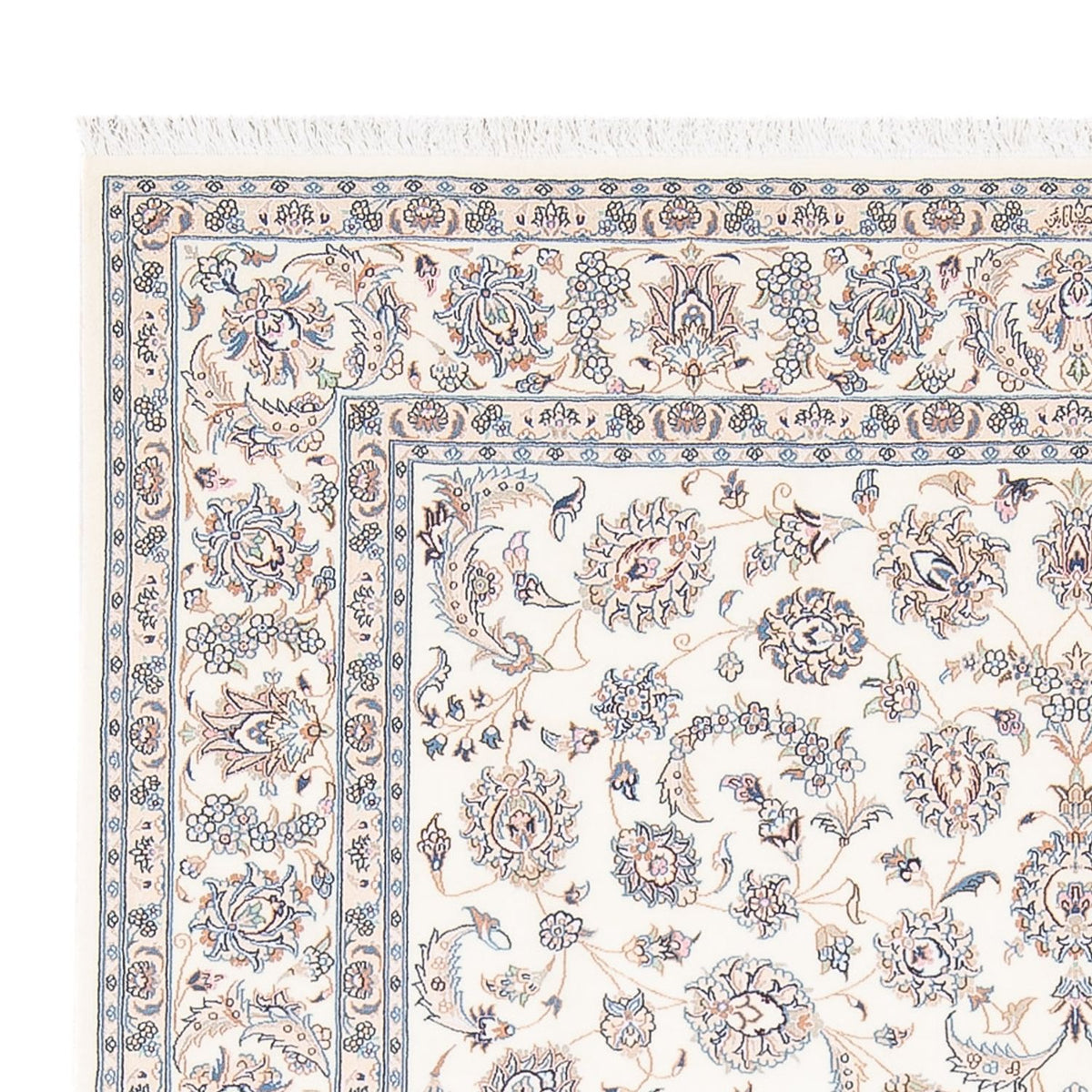 Persisk tæppe - Nain - Premium - 238 x 169 cm - creme