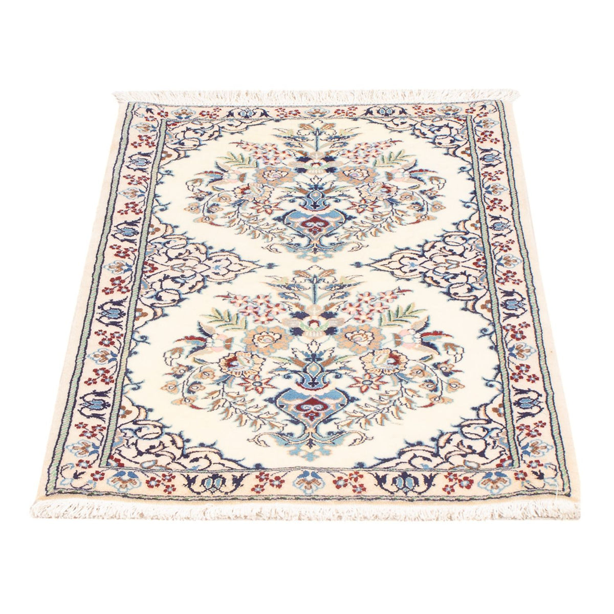 Persisk tæppe - Nain - Premium - 80 x 50 cm - creme