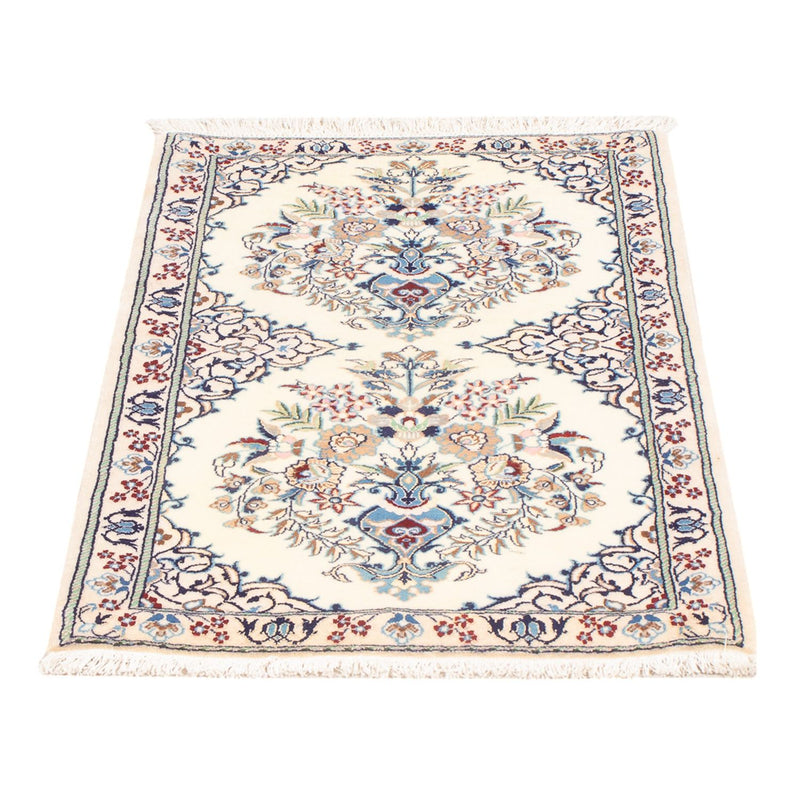 Persisk tæppe - Nain - Premium - 80 x 50 cm - creme