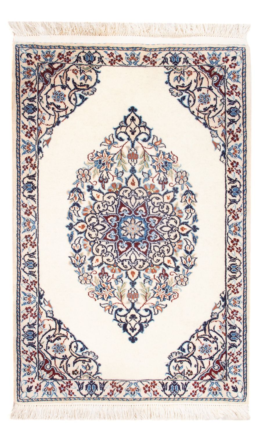 Persisk tæppe - Nain - Premium - 73 x 50 cm - creme
