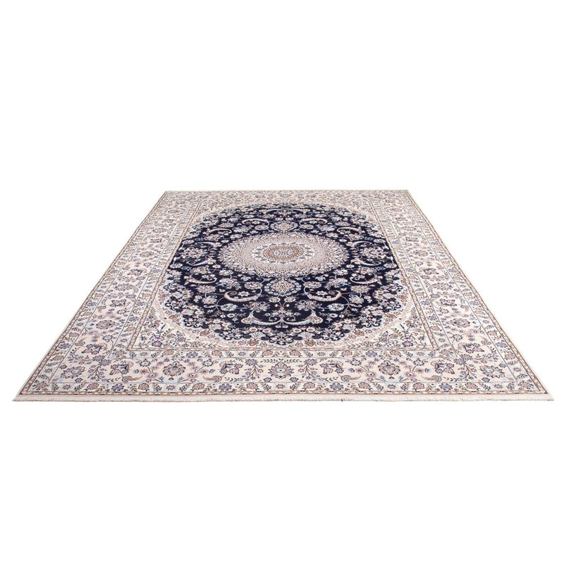 Persisk tæppe - Nain - Premium - 306 x 207 cm - mørkeblå