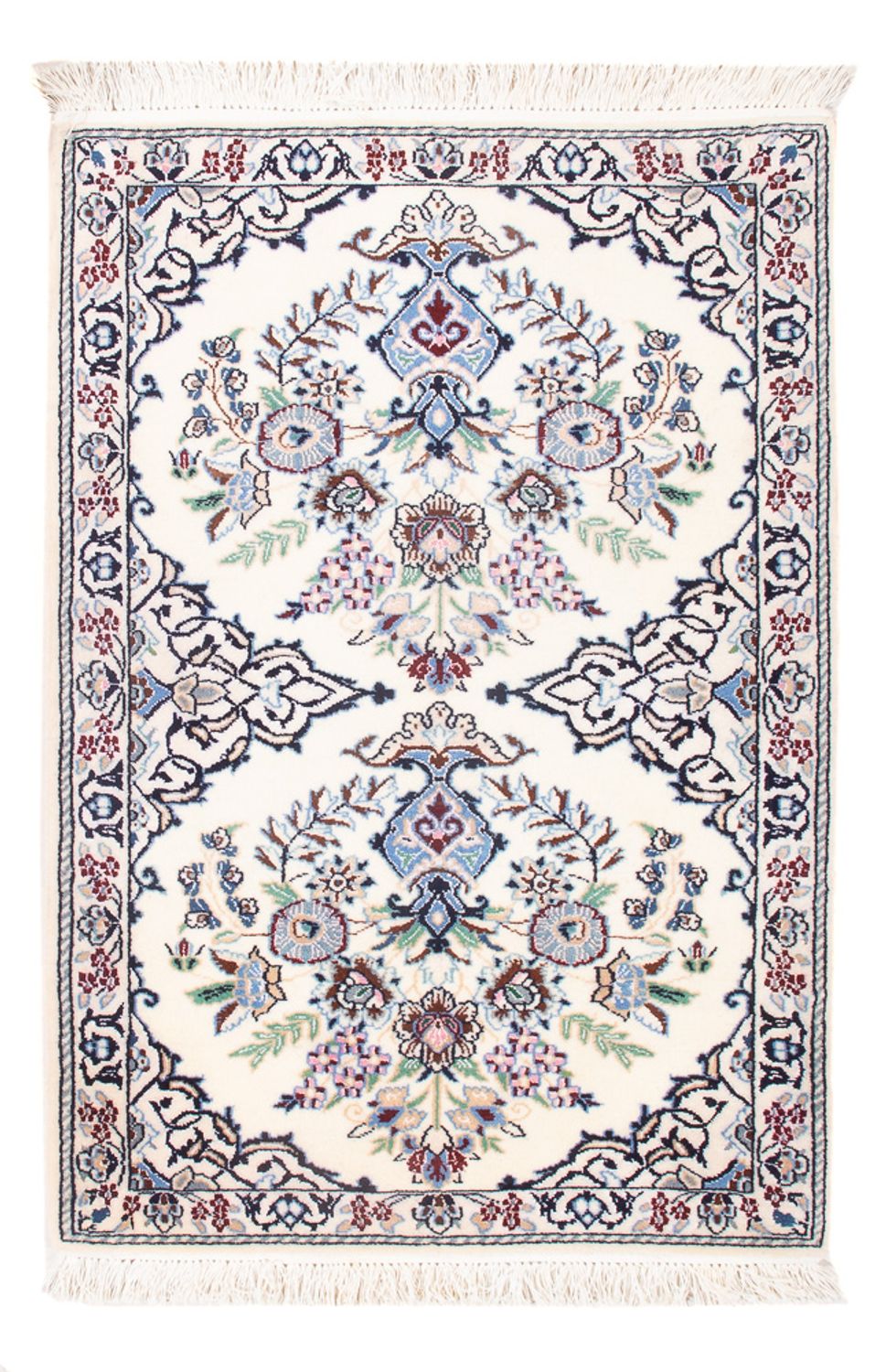 Persisk tæppe - Nain - Premium - 80 x 50 cm - creme