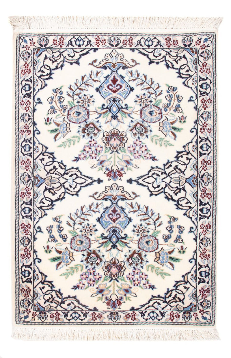 Persisk tæppe - Nain - Premium - 80 x 50 cm - creme
