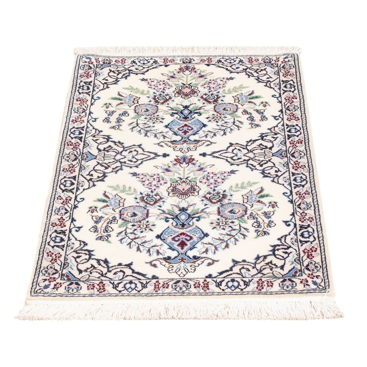 Persisk tæppe - Nain - Premium - 80 x 50 cm - creme