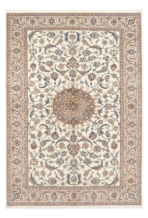 Persisk tæppe - Nain - Premium - 203 x 127 cm - lys beige