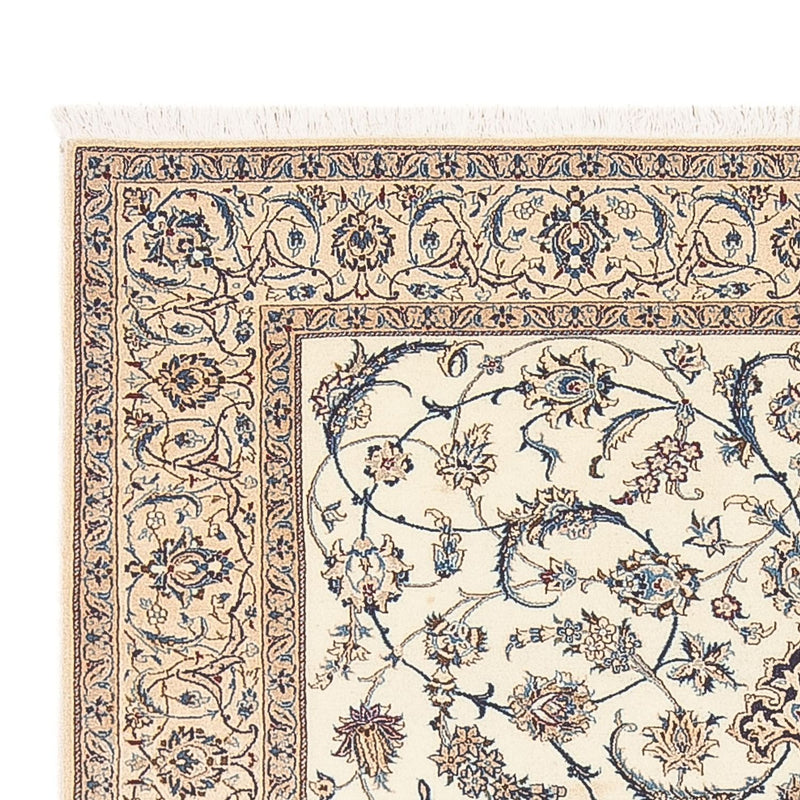 Persisk tæppe - Nain - Premium - 203 x 127 cm - lys beige