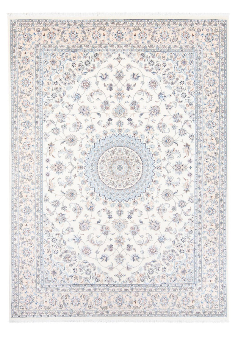 Persisk tæppe - Nain - Premium - 238 x 170 cm - lyseblå