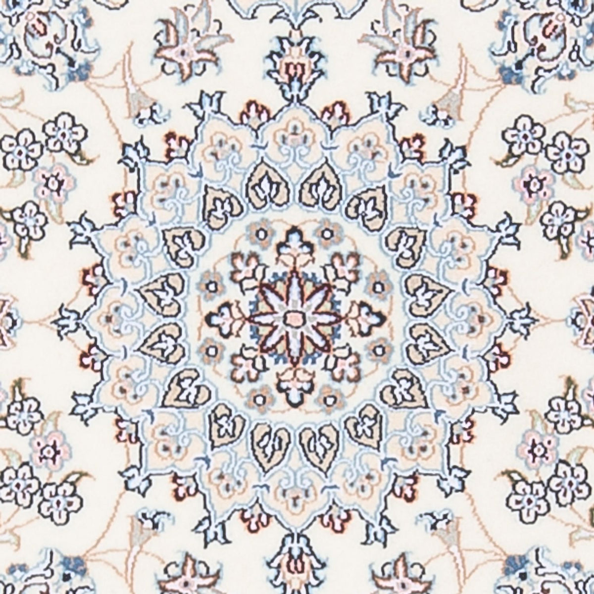 Persisk tæppe - Nain - Premium - 132 x 80 cm - creme
