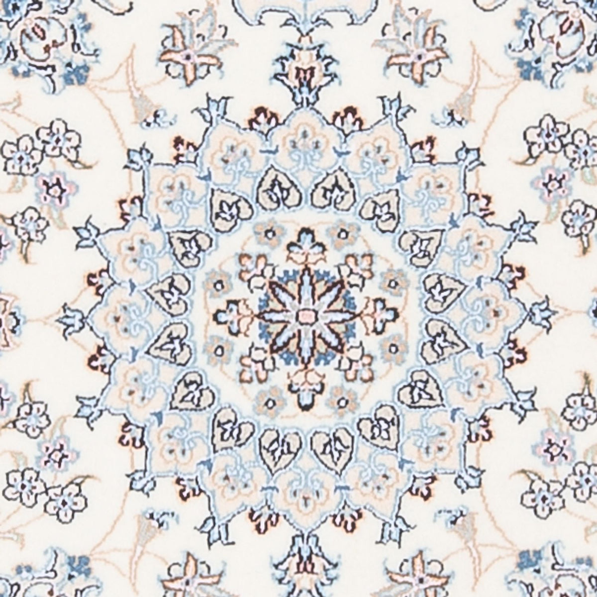 Persisk tæppe - Nain - Premium - 132 x 81 cm - creme