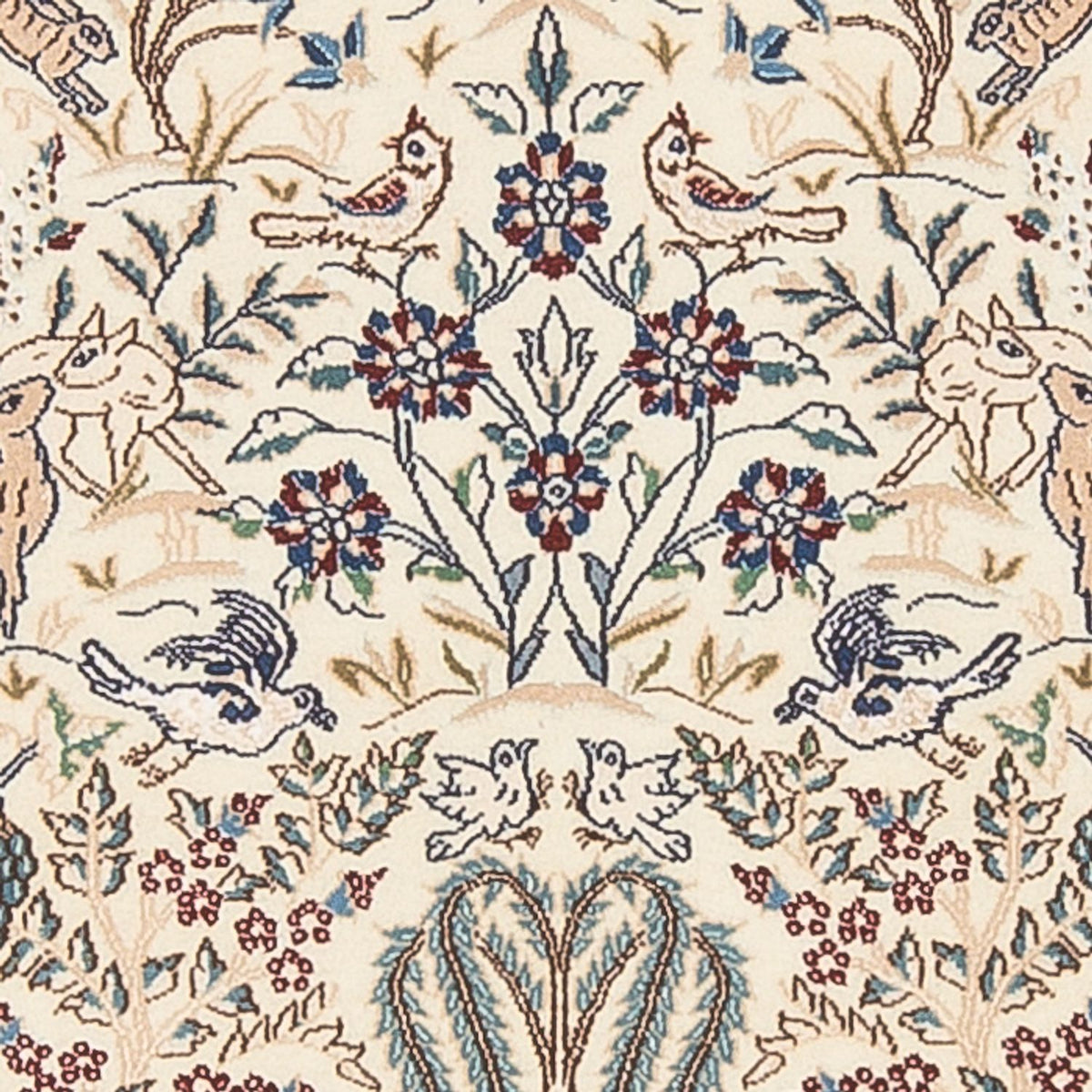 Persisk tæppe - Nain - Premium - 140 x 100 cm - creme