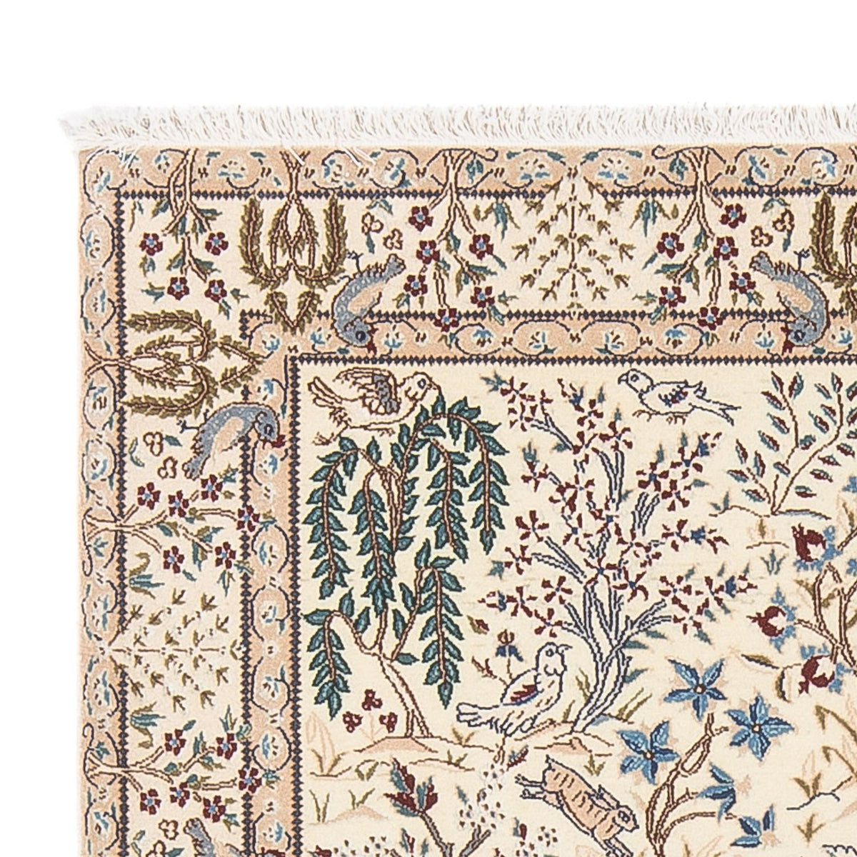 Persisk tæppe - Nain - Premium - 140 x 100 cm - creme