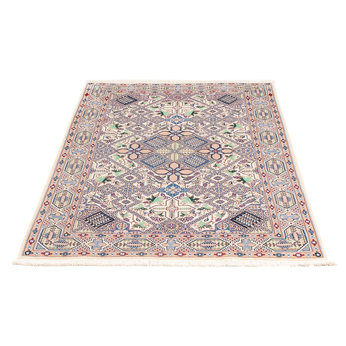 Persisk tæppe - Nain - Premium - 130 x 87 cm - creme